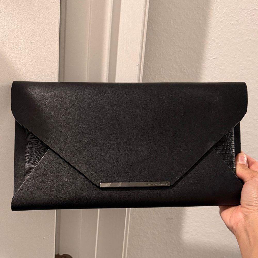 BCBGMaxAzria Black Envelope Clutch